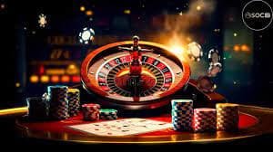 Texas Hold'em betting interface on mbo99 slot